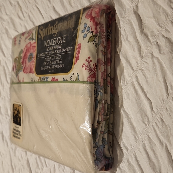 Springmade Bedding Vintage Springmaid Wondercale Double Flat Sheet